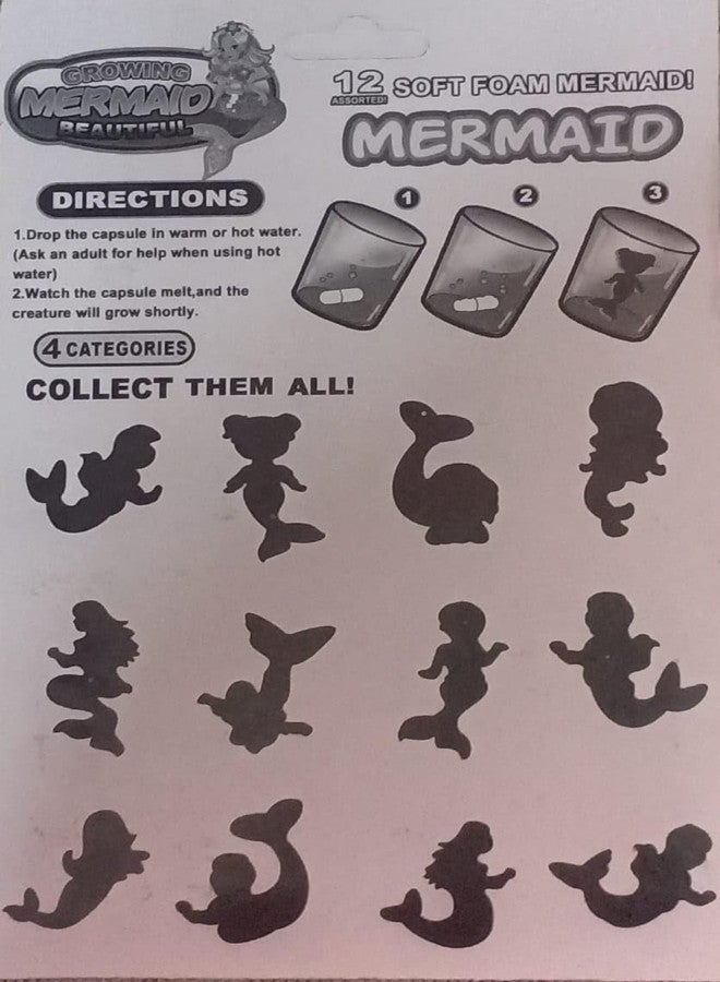 FULLFILLS Water Grow Foam Mermaid Magic Capsule 12 Magic Tricks - Image 4